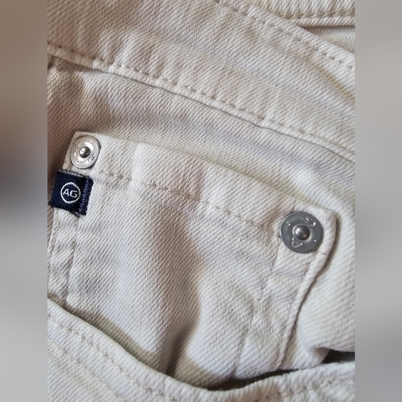 AG Adriano Goldschmied Cream Stilt Roll Up Jeans Women's 29" Waist X 26" Inseam - Picture 8 of 16